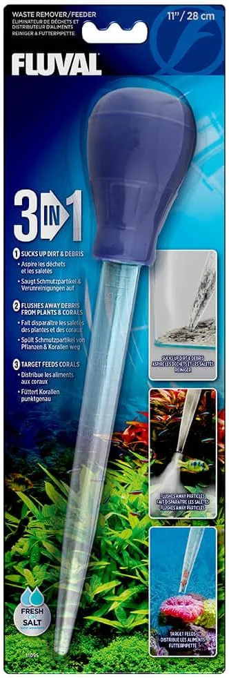 High-End Fluval Aquarium Waste Remover Feeder Soft