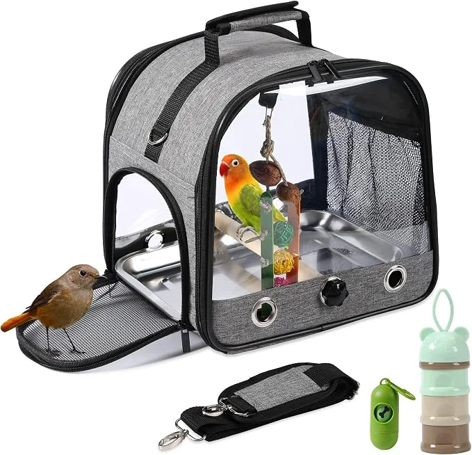 First-Class SUERTREE Bird Carrier Bag Bird Travel Cage User-Friendly
