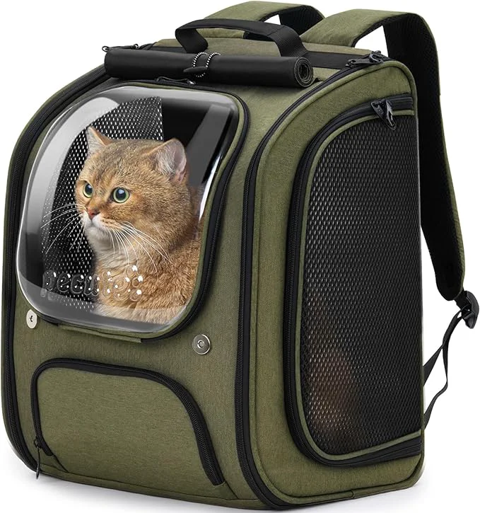Advanced Pecute Cat Backpack Carrier Large Space Cat Bubble Backpack Breathable Cat Crafted