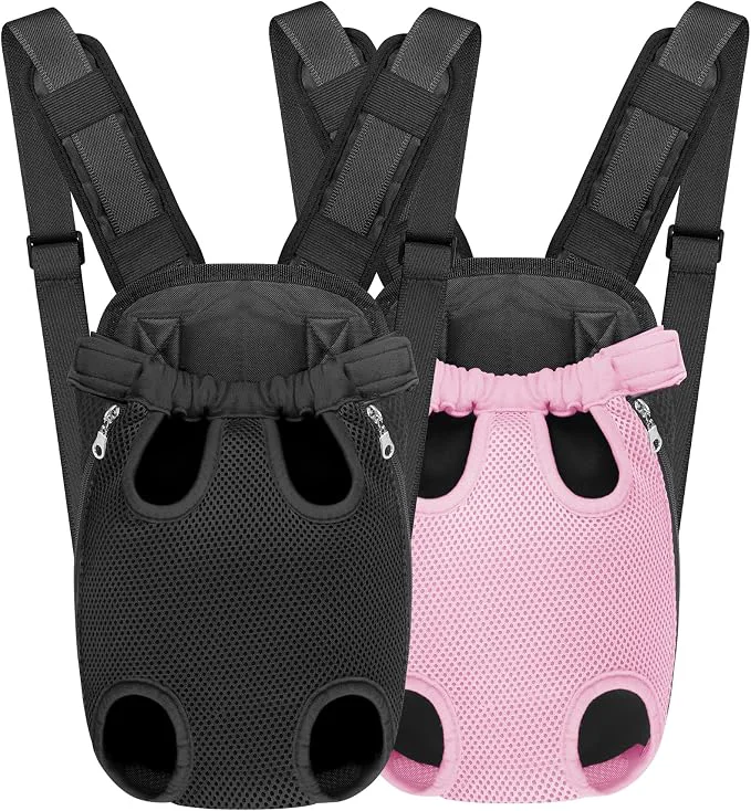 Elegant YUDODO 2-Pack Pet Dog Carrier Backpack Adjustable Dog Front Carrier Legs Out Consistent