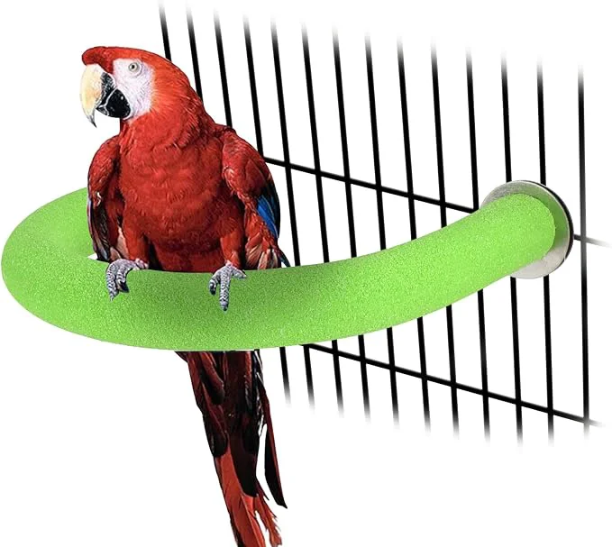 Green Rypet U Shape Parrot Perch Stand Toy Fine Crafted