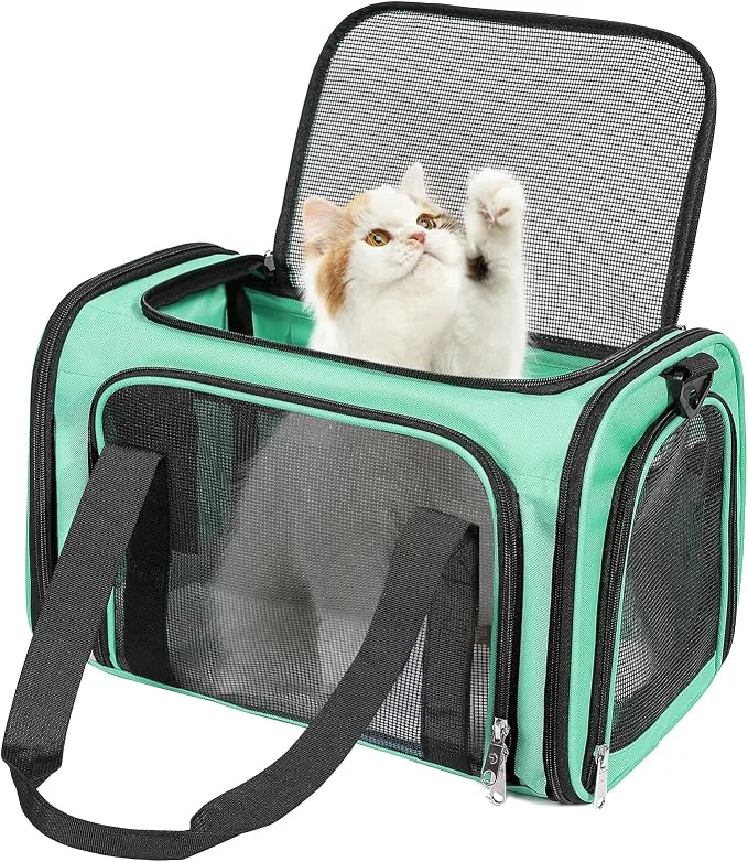 Authentic Discala Cat Dog Carrier Up to 15 Lbs TSA Airline Pet Carrier First-Class