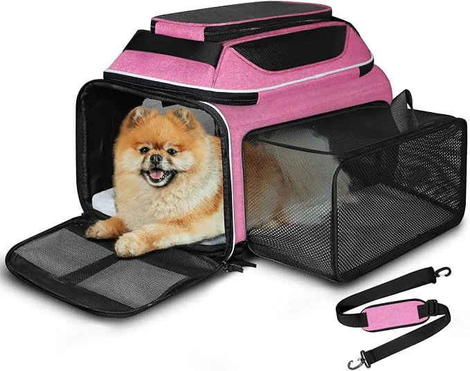 Proven Petskd Top and Side Expandable Pet Carrier 17x11x9.5 Inches Alaska Airline Premium