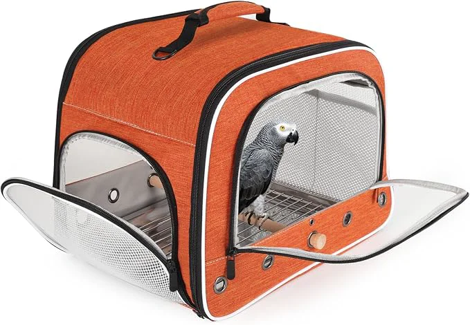 High-End halinfer Large Bird Carrier Cage Portable Bird Carrying Bag Sustainable