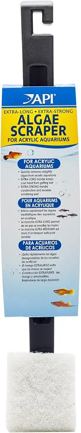 High-End API ALGAE SCRAPER For Acrylic Aquariums 1-Count Container Quality