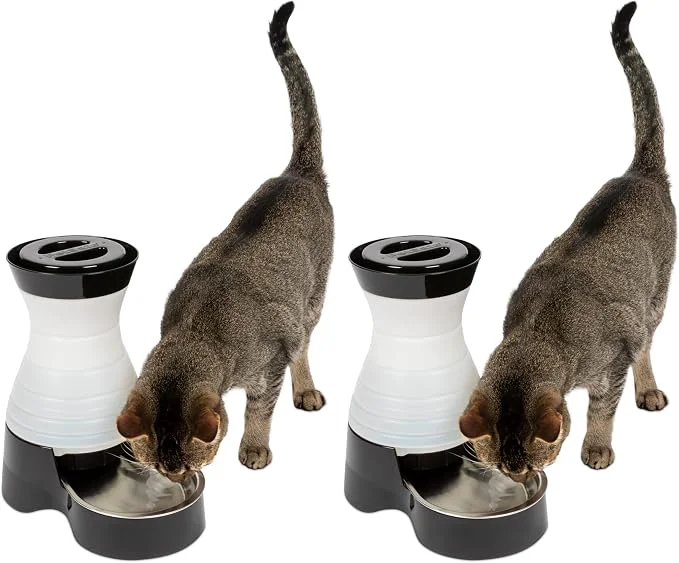 Advanced PetSafe Healthy Pet Water Station-Small 64 oz Capacity-Gravity Pet Water High-End