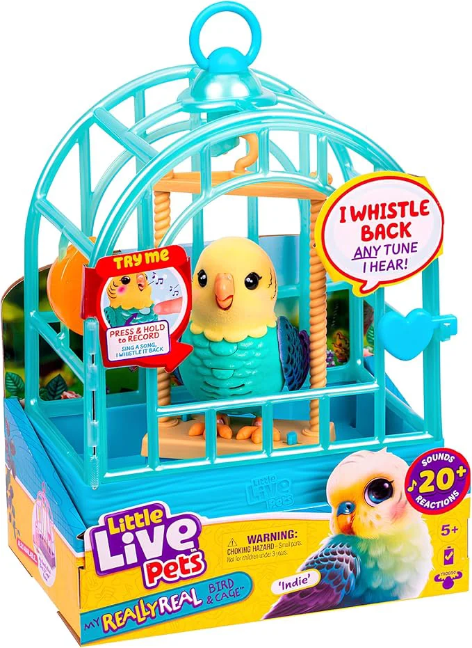 Comfortable Little Live Pets My ly Talking Bird Toy Cage User-Friendly