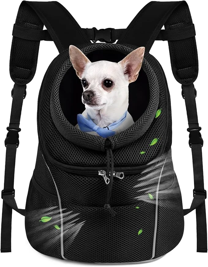 Fine Crafted WOYYHO Pet Dog Carrier Backpack Small Dog Front Backpack Ventilated Dog Carrier Powerful