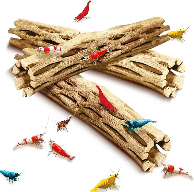 Outstanding SunGrow Cholla Wood 6 Climbing Logs Chew Toy Aquarium Fish and Shrimp Expertly Made