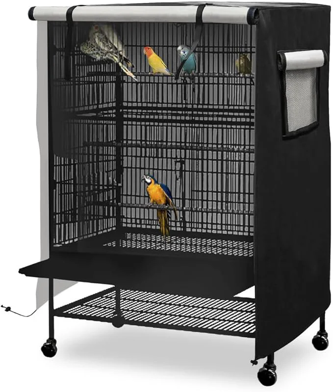 Casual Universal Bird Cage Cover Dark Colored Drape Fine