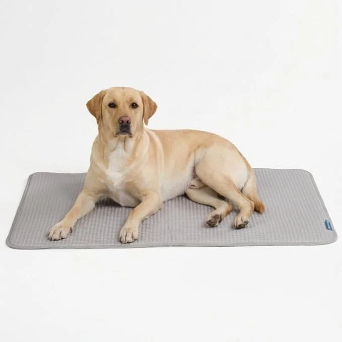 Artisan Spark Paws Cooling Mat for Dogs - Self Cooling Dog Mat Pet Cooling Pad for Large Medium Small Dogs - Non-Toxic Non-Gel Washable Cooling Bed - Waffle Grey - Size XXLAbout ThisOverview Comfortable