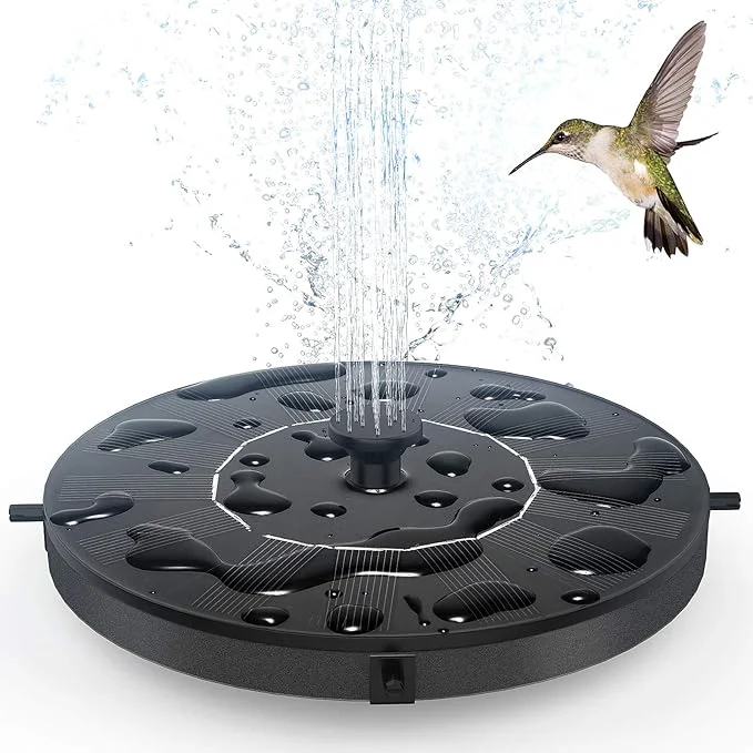 Eco-Friendly Solar Fountain Water Pump for Bird Bath Floating Solar Powered Water Fountain Genuine