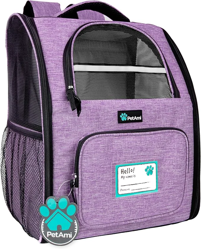 Elegant PetAmi Dog Backpack Carrier for Small Large Cat Ventilated Pet Hiking Backpack Outstanding