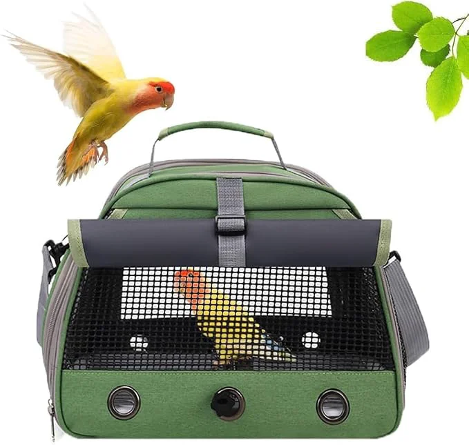 Proven Bird Travel Carrier Portable Small Bird Parrot Parakeet Carrier Sophisticated