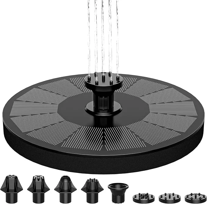 Convenient Solar Fountain Floating Solar Powered Water Fountain Pump Stylish