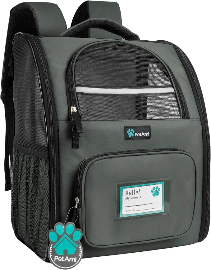 Effective PetAmi Dog Backpack Carrier for Small Large Cat Ventilated Pet Hiking Backpack Optimized