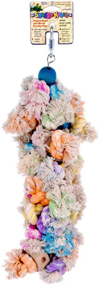 Stylish Penn-Plax Penn Plax BA933 Shaggy Kabob Bird Toys Functional