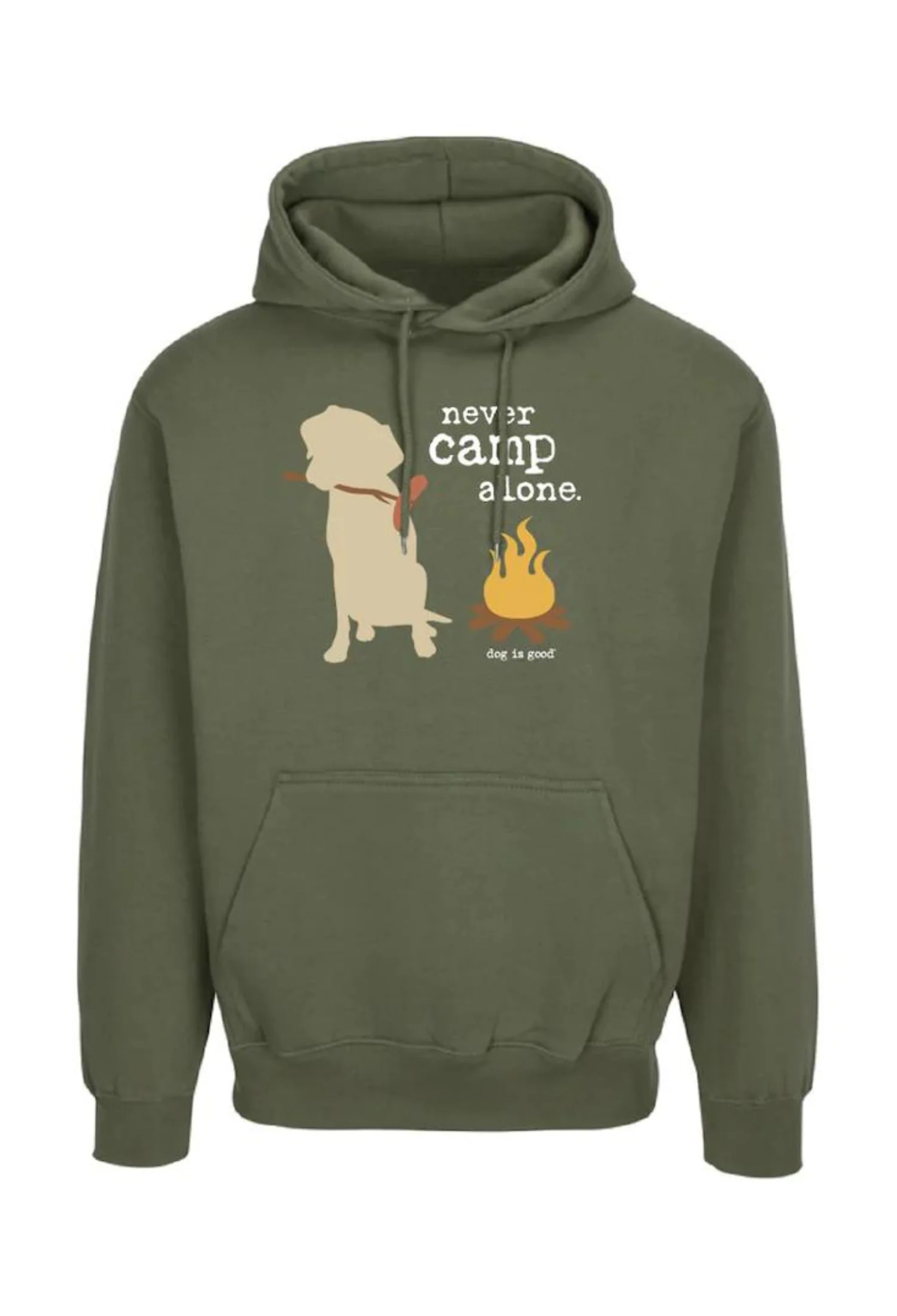 Organic CAMP ALONE® Hoodie Green Certified