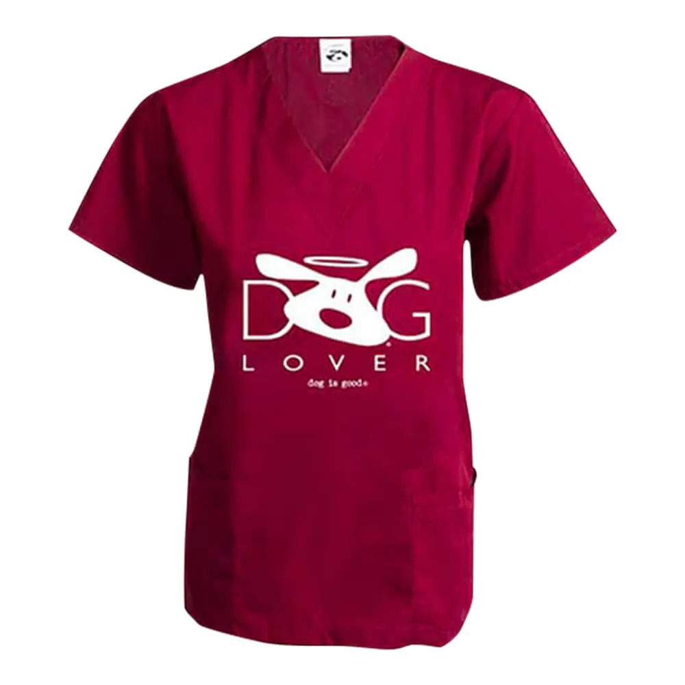 Proven Scrub Top Dog Lover Top-Quality