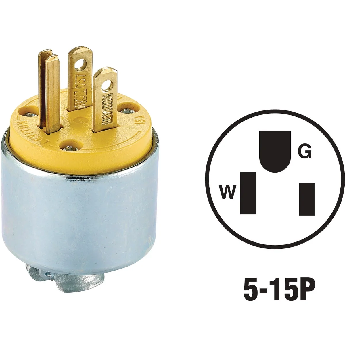 Sophisticated Do it 15A 125V 3-Wire 2-Pole Armored Cord Plug Elegant