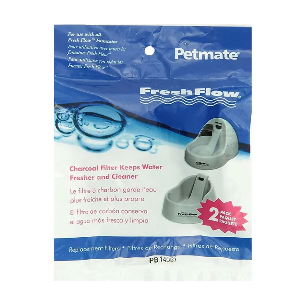 Official Petmate Fresh Flow Charcoal Filter 2 Pack High-Performance