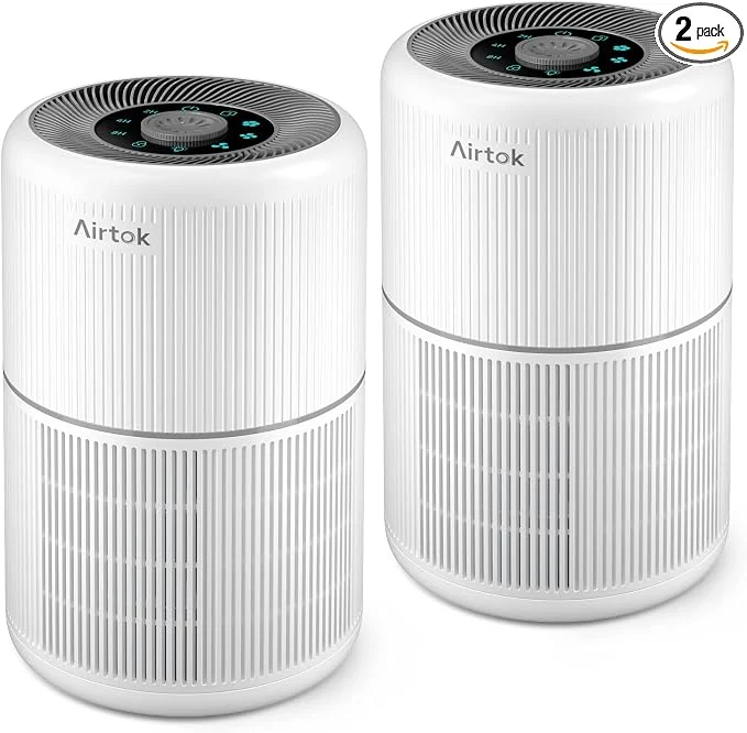 Official 2 Pack Air Purifier for Home Bedroom Powerful