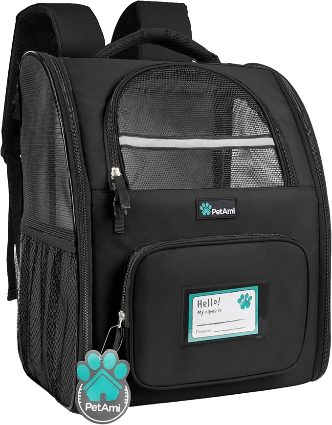 Pure PetAmi Dog Backpack Carrier for Small Large Cat Ventilated Pet Hiking Backpack Elite