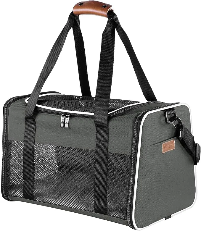 Detailed Cat Carrier - Portable Foldable Dog Pet Carrier Soft-Sided Pet Bag up to 22 Lbs Efficient