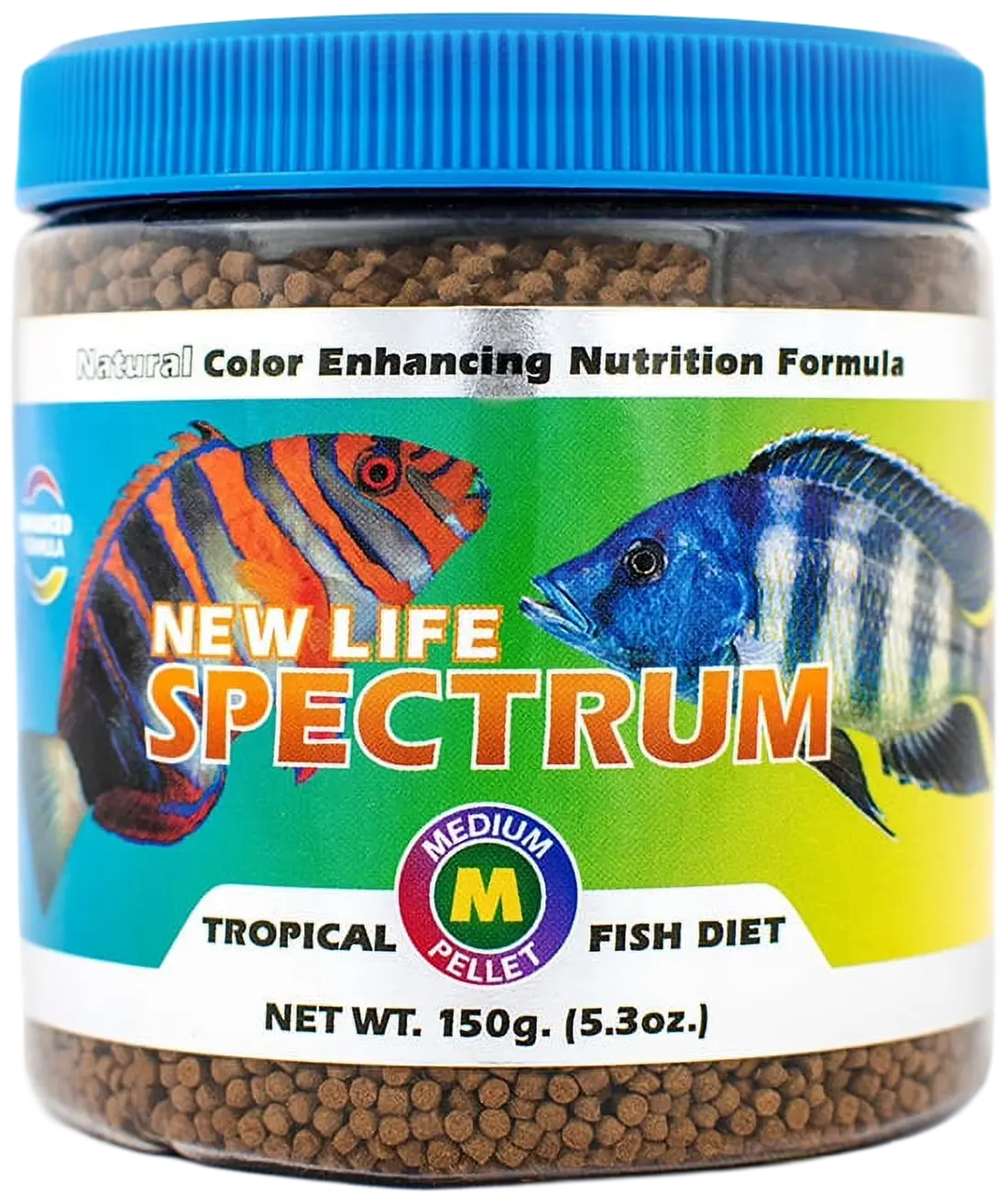 Pure New Life Spectrum Tropical Sinking Pellets Fish Food Medium 5.3-oz Healthy