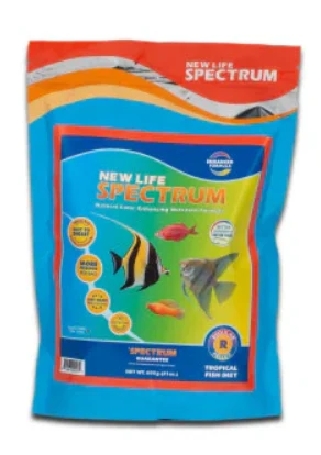 Relaxed New Life Spectrum Color Enhancing Tropical Fish Food 1mm - 1.5mm Regular 600g Artisan
