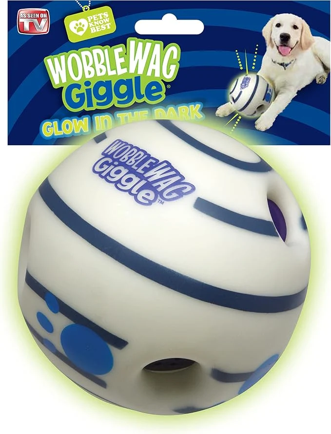 Fine Crafted Wobble Wag Giggle Glow in the Dark Rolling Enrichment Toy Consistent