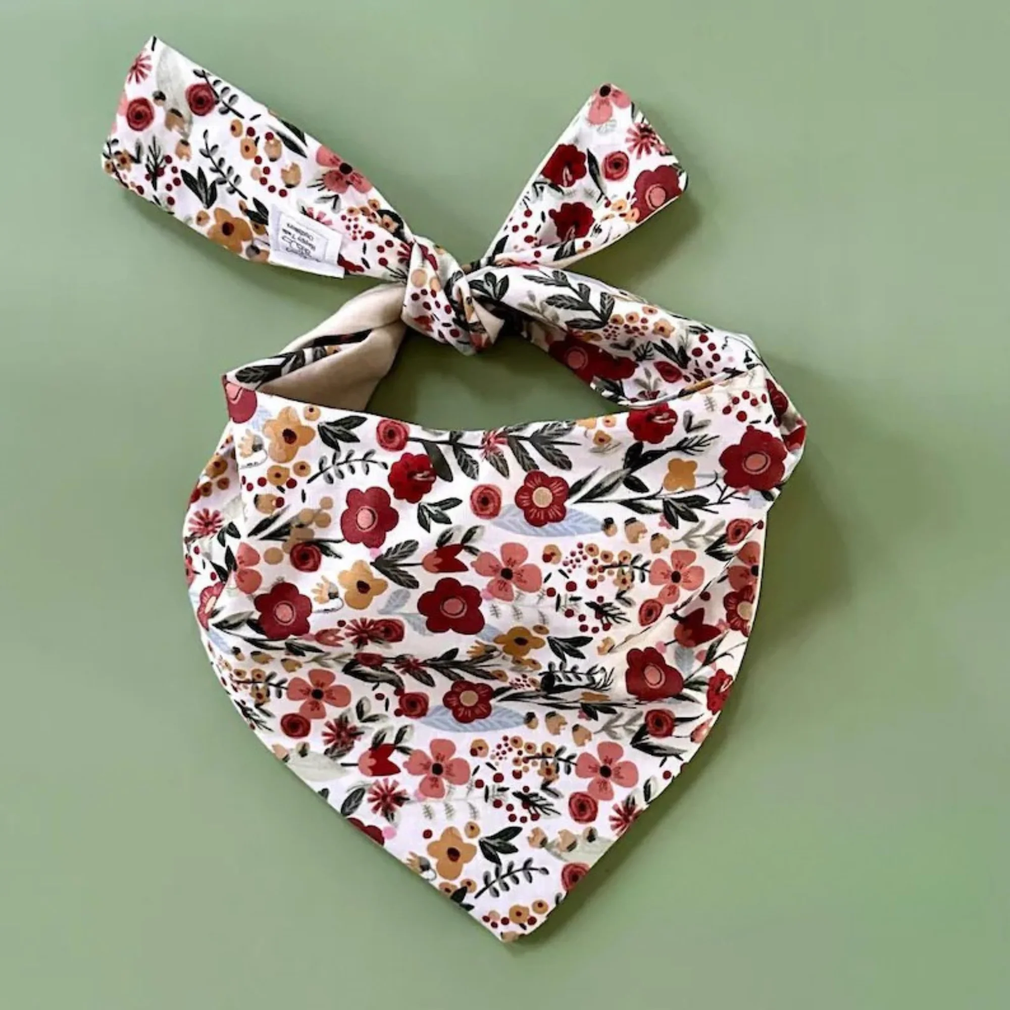Comfortable Floral Dog Bandana Fast