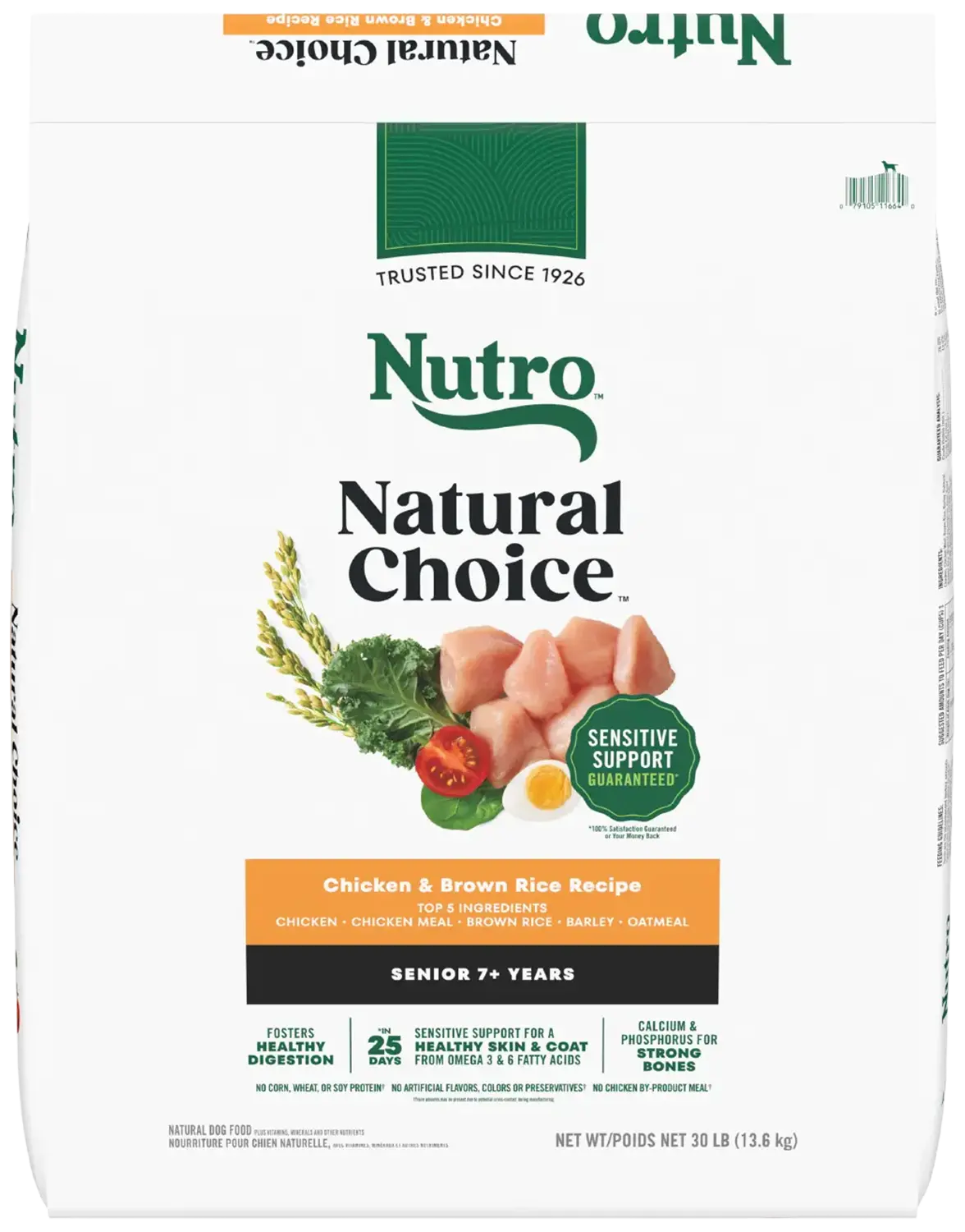 Convenient Nutro Natural Choice Chicken Brown Rice Senior Dry Food 30-lb Luxury