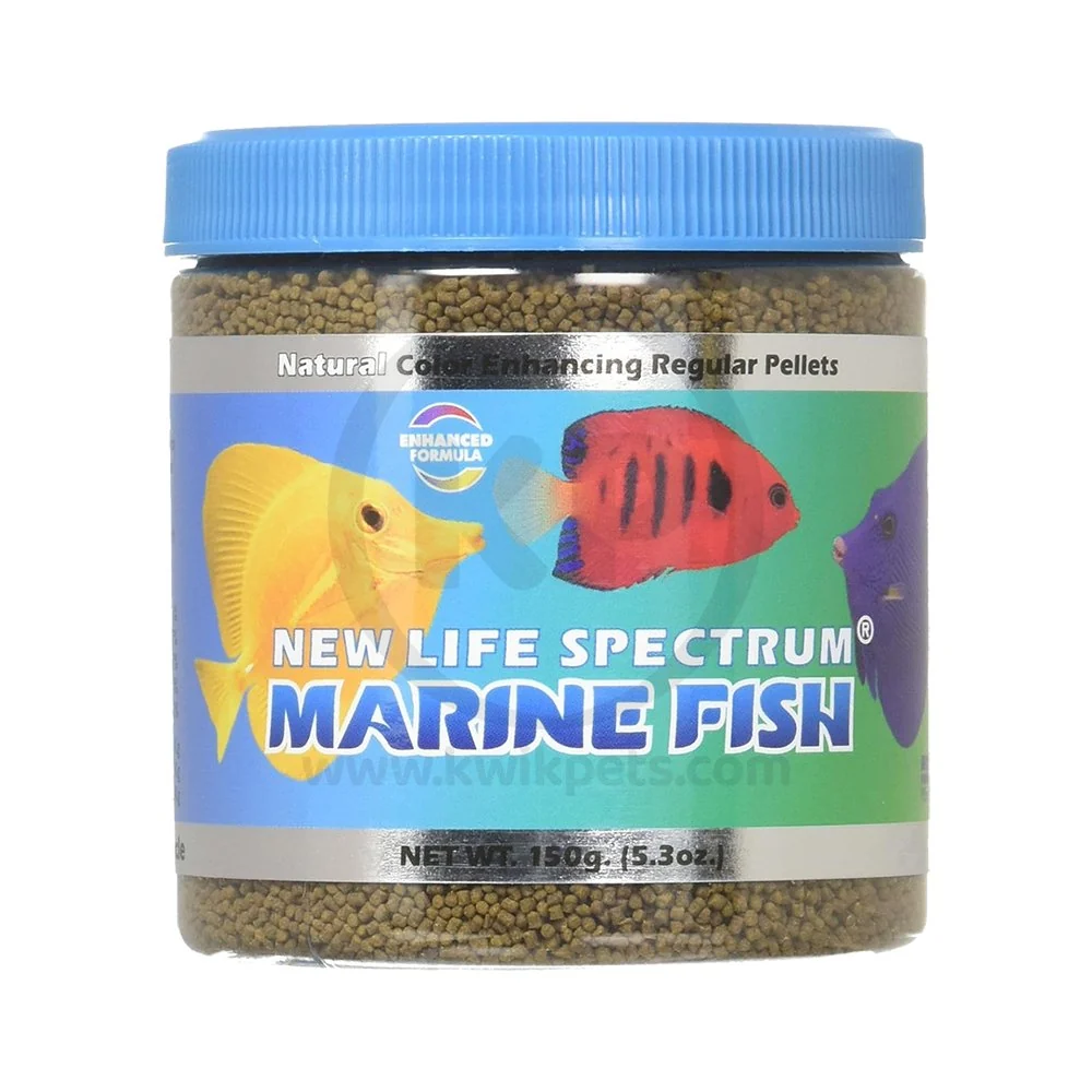 Safe New Life Spectrum Marine Pellets Fish Food Regular 5.3-oz Soft