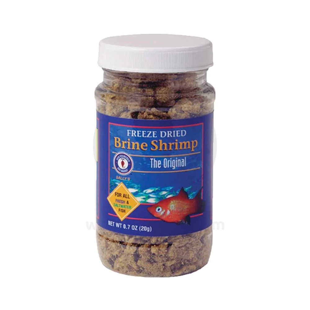 Official San Francisco Bay Brand Brine Shrimp ze-Dried Fish Food 0.7-oz Luxury