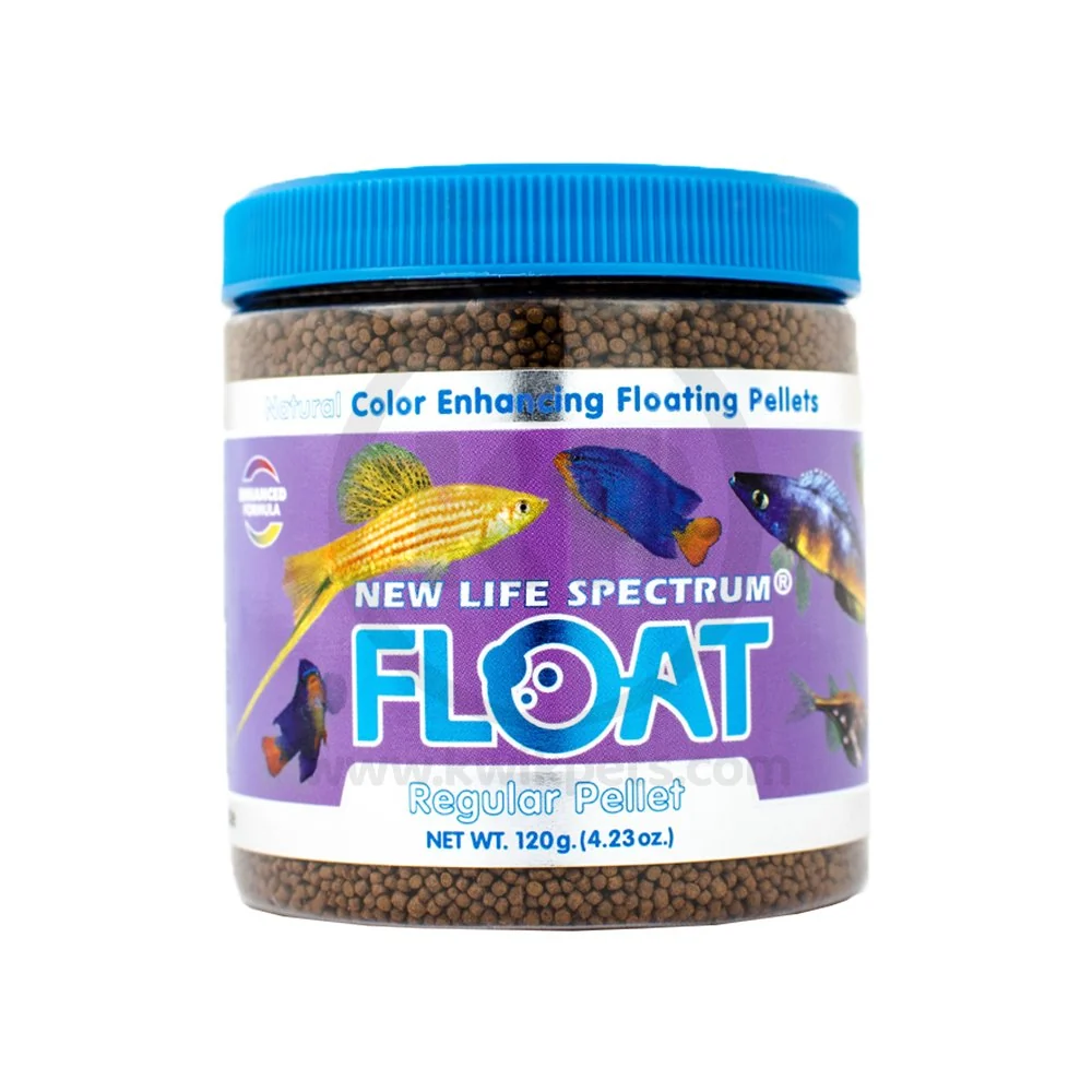 Smooth New Life Spectrum Float Pellets Fish Food Regular 4.23-oz Detailed