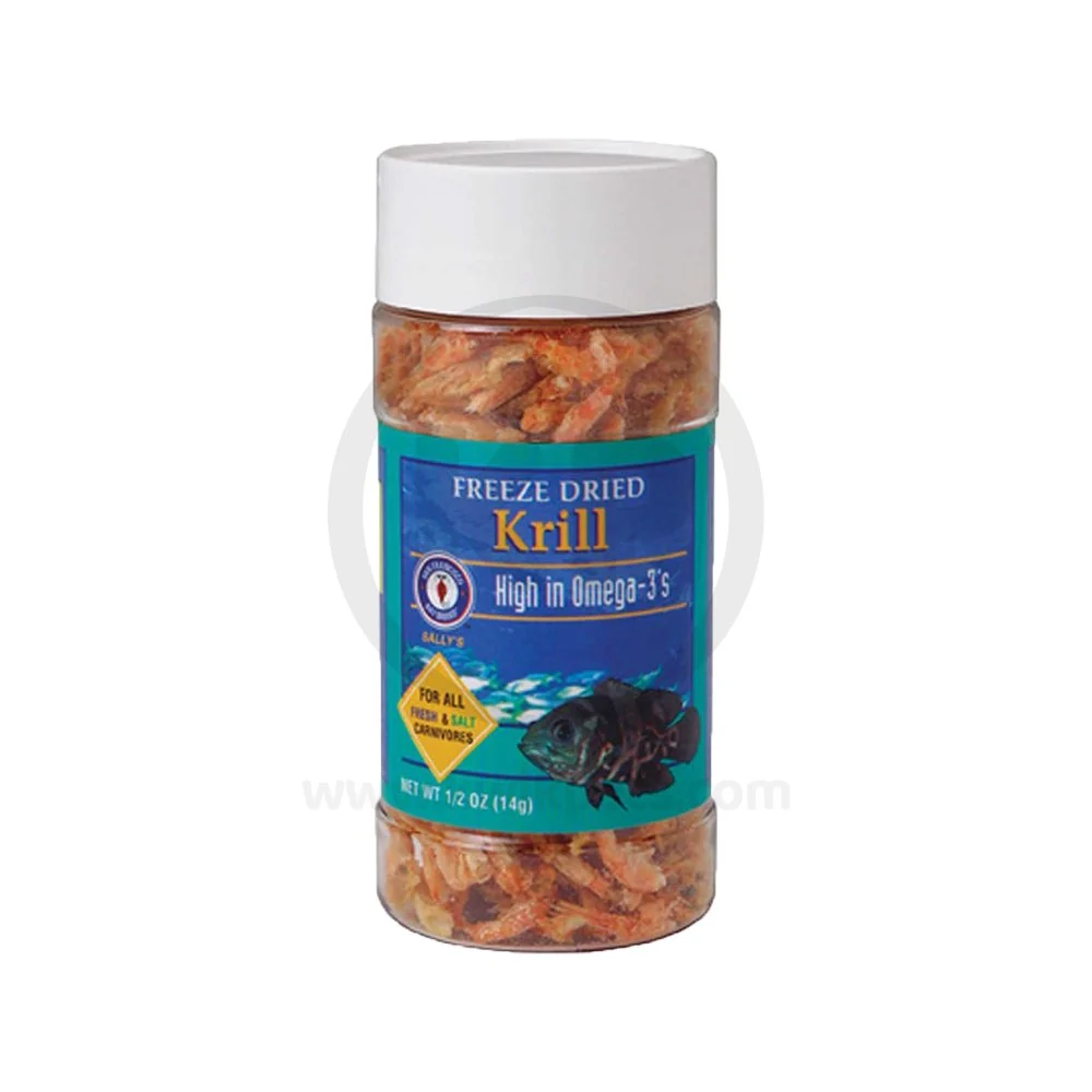 Top-Quality San Francisco Bay Brand Krill ze-Dried Fish Food 0.5-oz Versatile