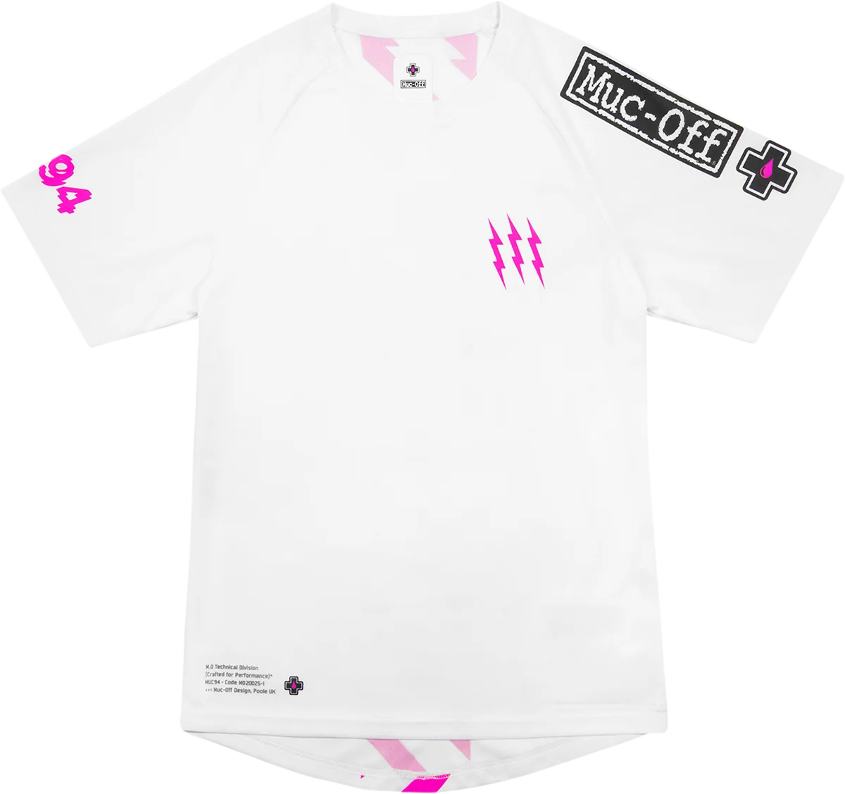Contemporary MUC-OFF USA Riders Short-Sleeve Jersey - White - Large 20483 Refined