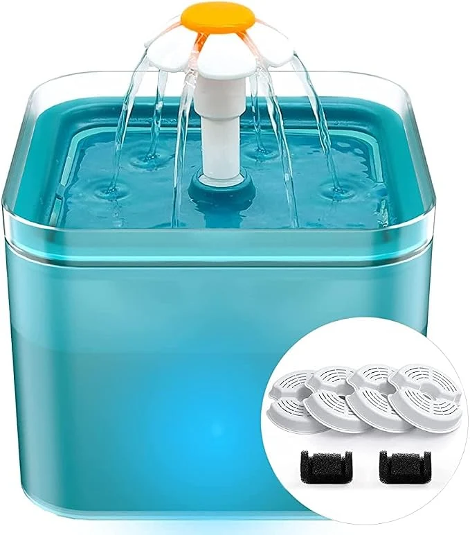 Traditional Cat Water Fountain for Cats Indoor 67oz 2L Cat Fountain Healthy