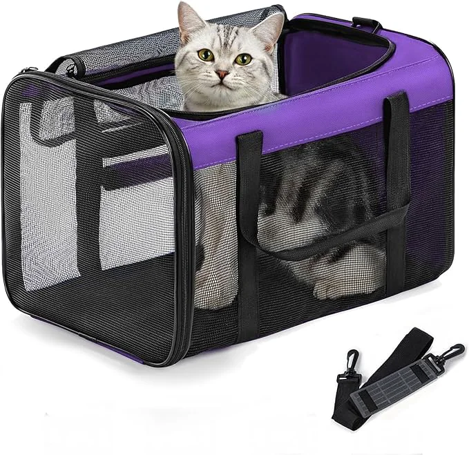 Long-Lasting Cat Carrier Bag Soft-Sided Pet Carriers Carefully Designed
