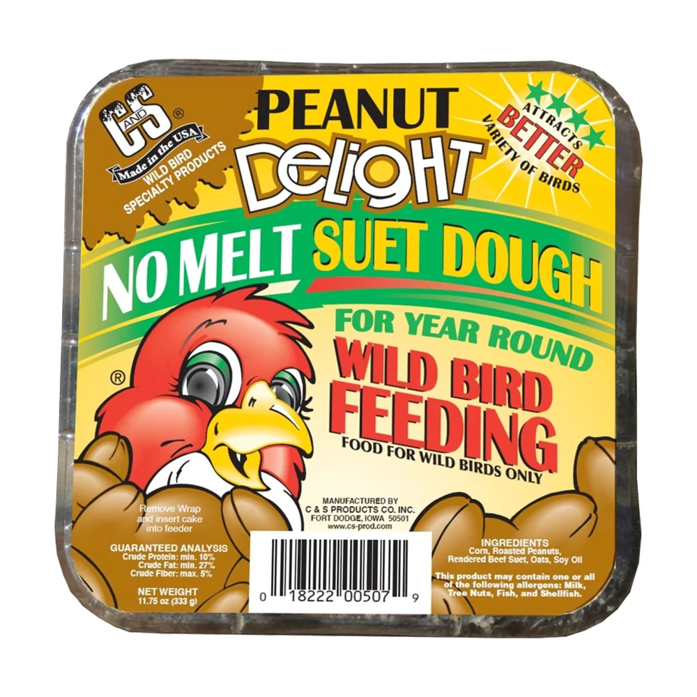 Detailed C S Peanut Delight No Melt Suet Dough for Wild Birds 11.75-oz Selected