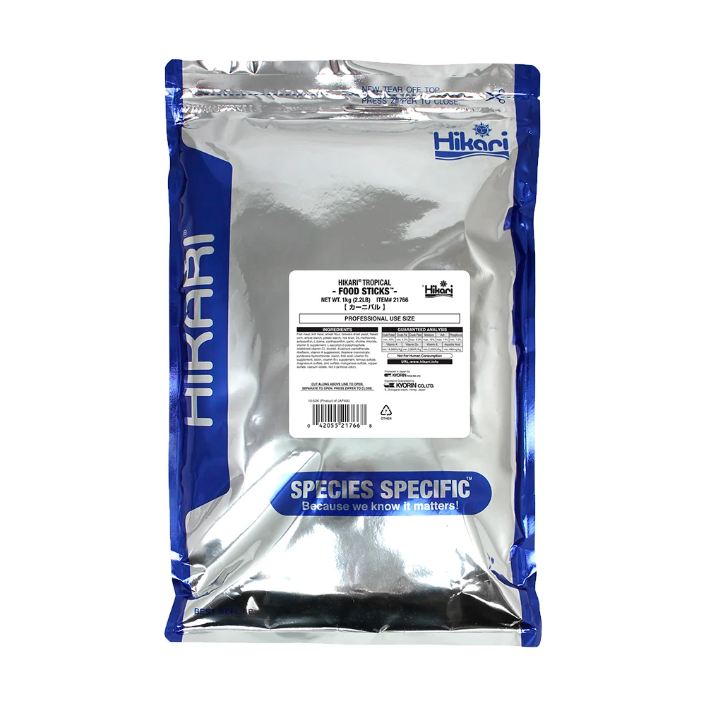 Elegant Hikari Tropical Food Sticks Floating Fish Food 2.2-lb Responsible