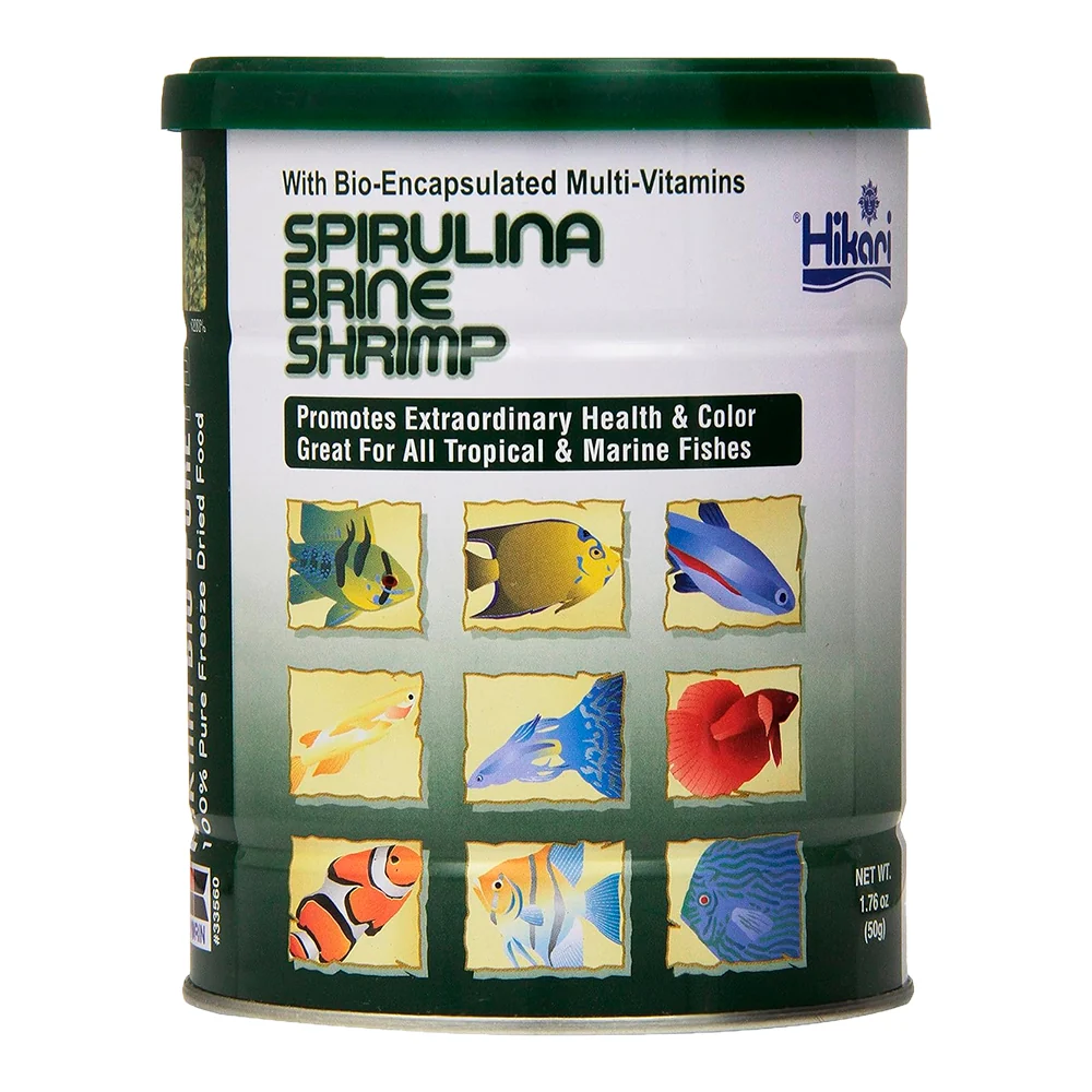 World-Class Hikari USA Bio-Pure Spirulina Brine Shrimp ze Dried Fish Food 1.76-oz Advanced