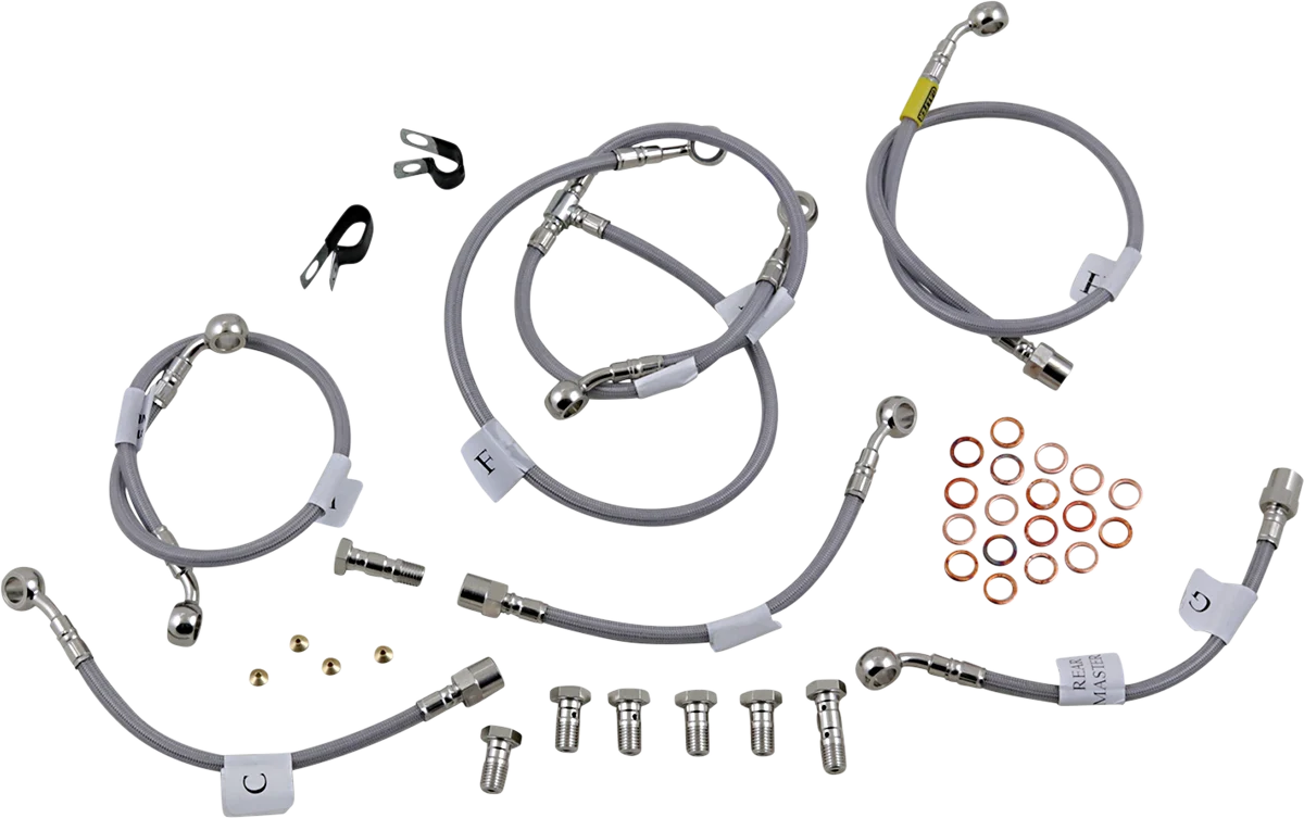 Contemporary GALFER Brake Line - Stainless Steel FK003D733-8 User-Friendly