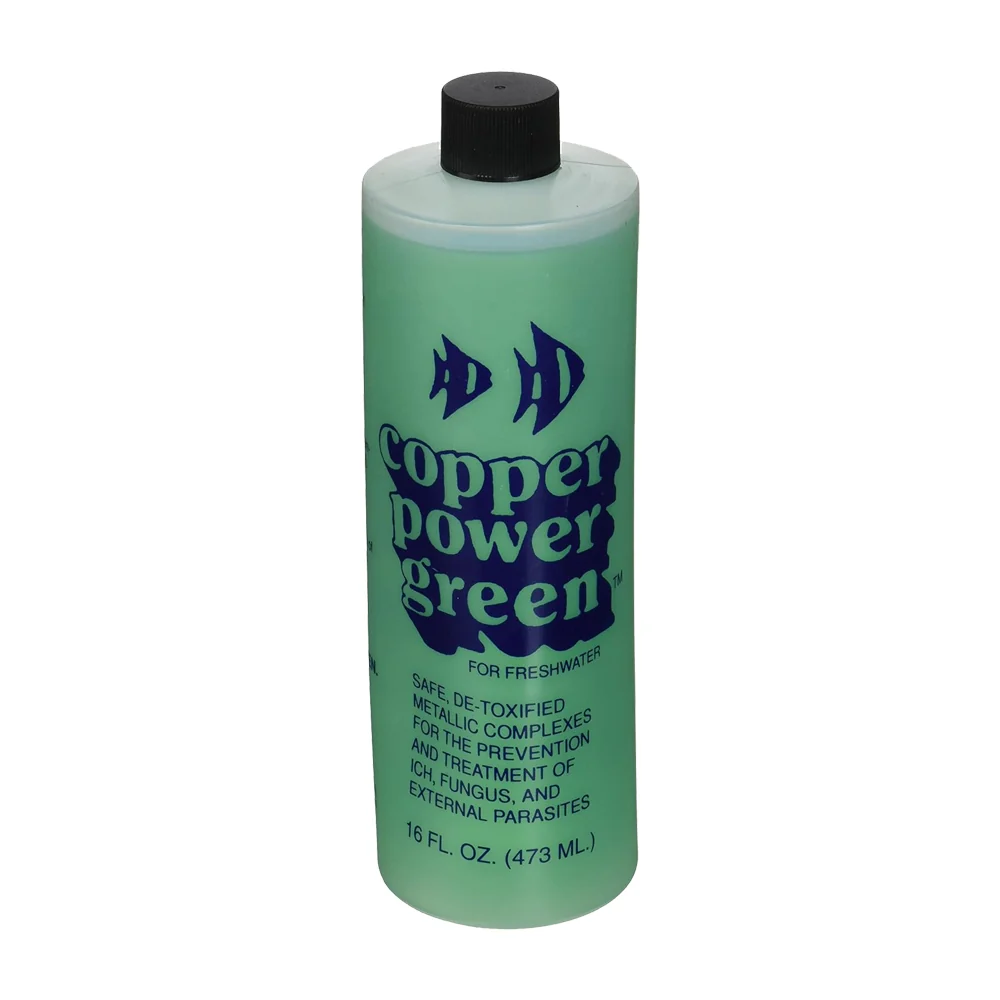 Effective Copper Power Green External Parasite Treatment for Freshwater Aquarium Fish 16-oz Fashionable