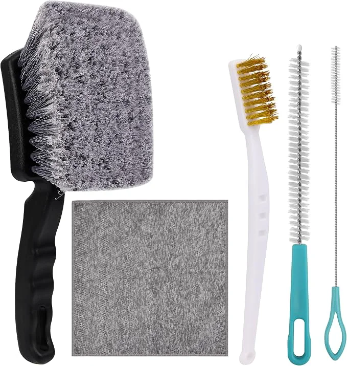 High-End 5Pcs Bird Bath Brush Kit Larbeti 1P Hard Silk Bristle Bird Bath Cleaner Brush Fine Crafted