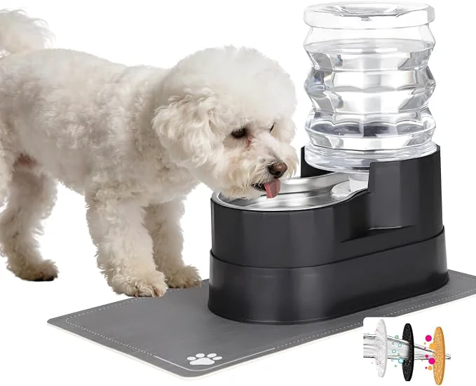 Smooth RIZZARI Automatic Cat Water Dispenser Large 5L Black Superior