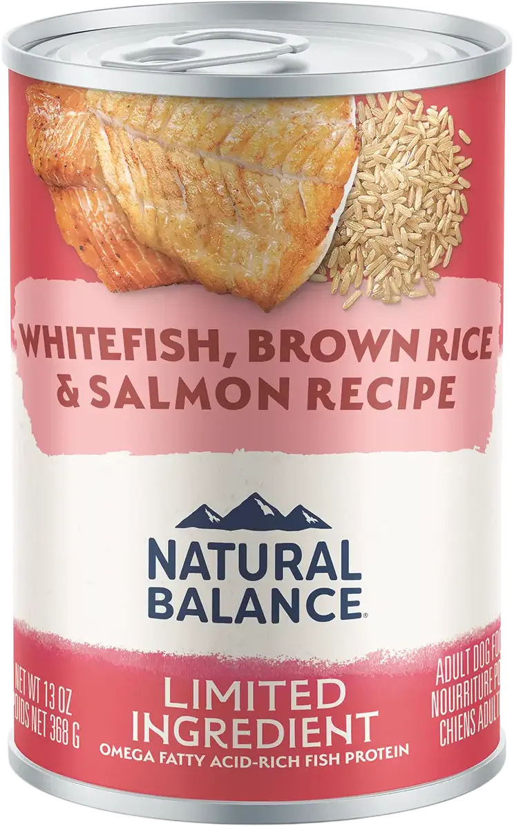 Superior Natural Balance Pet Foods Limited Ingredient Canned Dog Food Whitefish Brown Rice Salmon 13-oz Environmentally Friendly