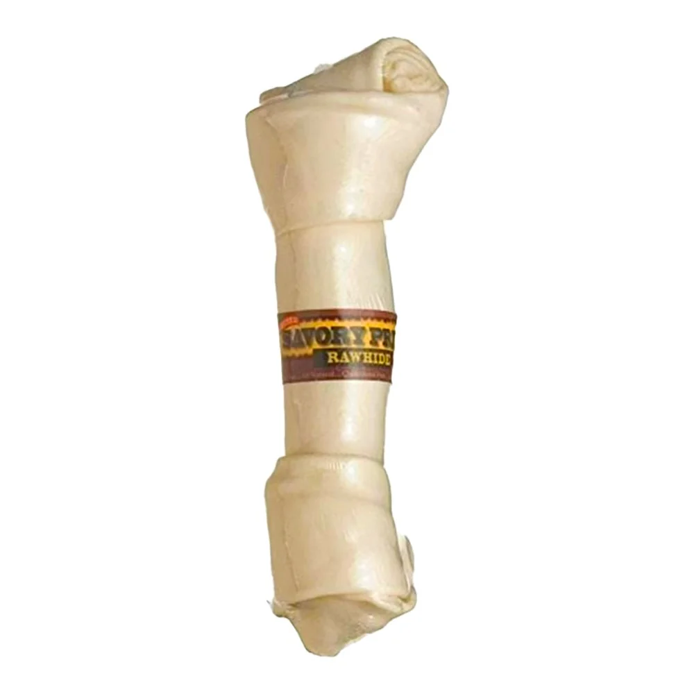 Artisan Savory Prime Supreme Knotted Rawhide Bone Dog Treat Natural 8-9 in Innovative