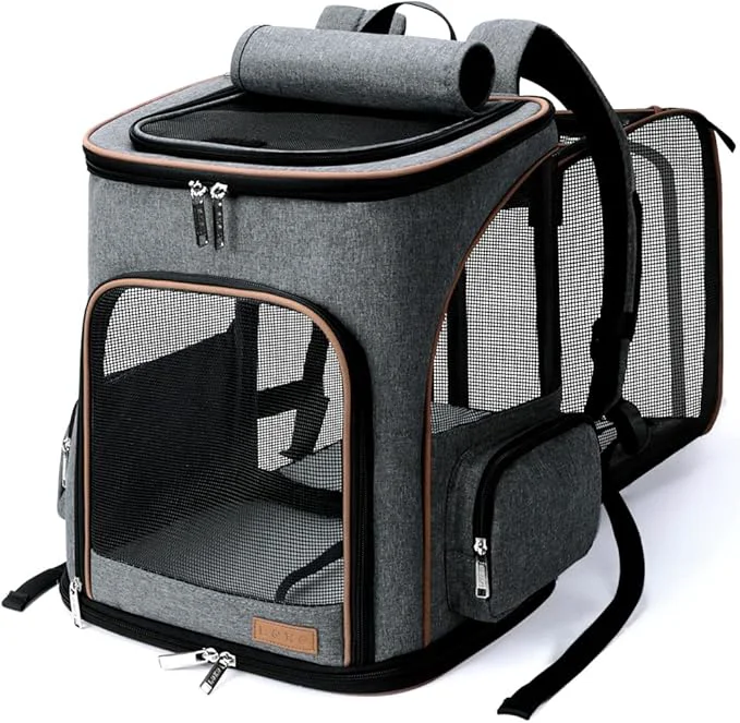Innovative Lekereise Cat Backpack Expandable Pet Carrier Backpack Professional